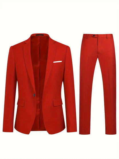 Variant image for Men's Suit Set Black Size M Polyester Blazer and Pants-8