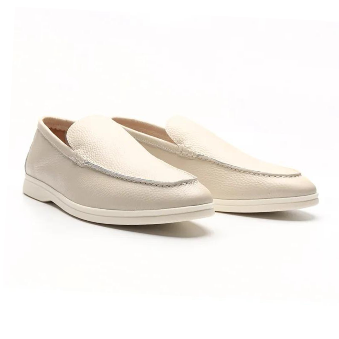 Herren Slipper Schwarz Größe 42 Leder | Bequeme Schlupfschuhe für Alltag und Freizeit-1