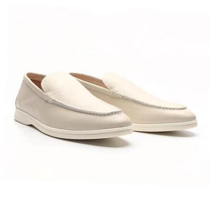 Herren Slipper Schwarz Größe 42 Leder | Bequeme Schlupfschuhe für Alltag und Freizeit-1