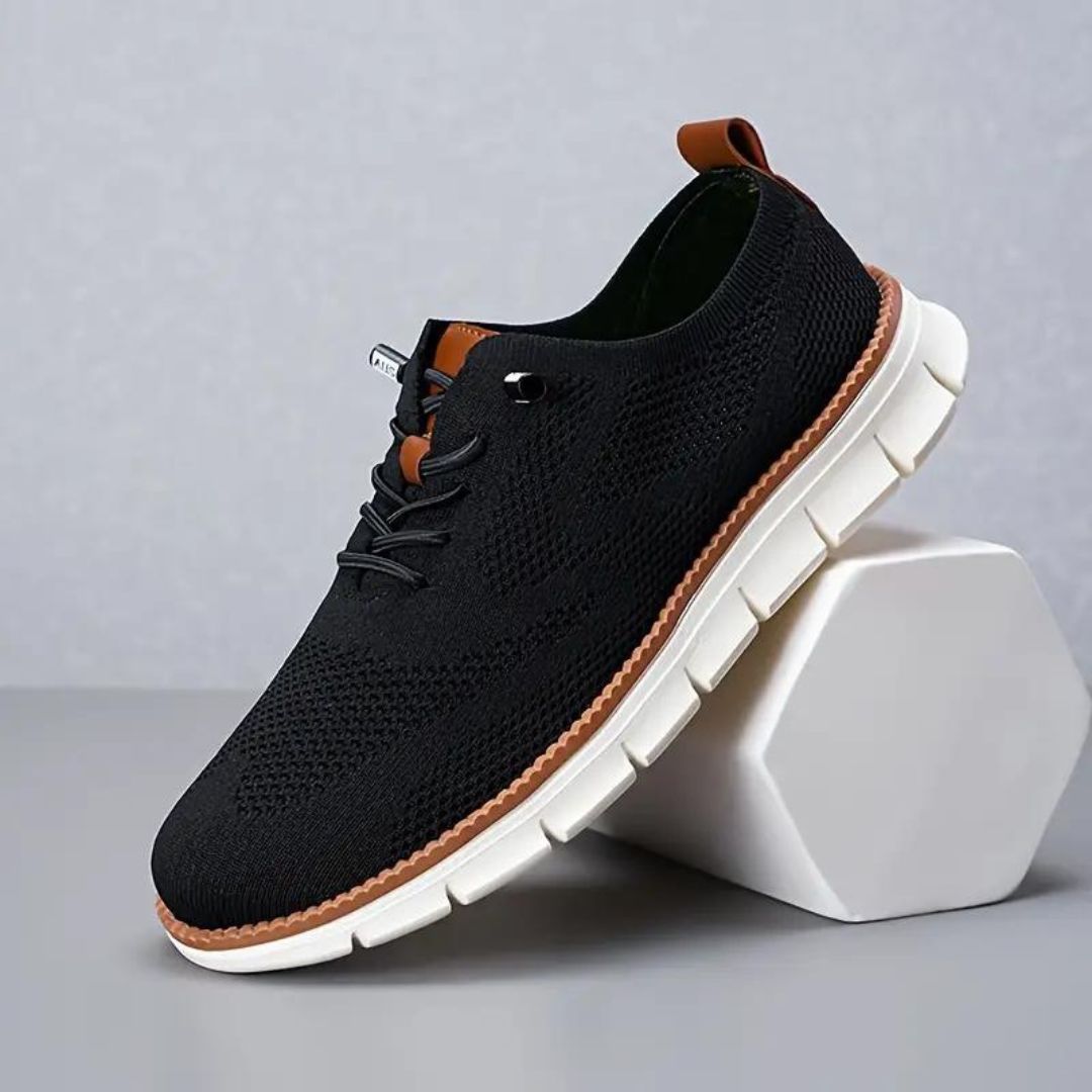 Herren Sneaker Schwarz Größe 42 Atmungsaktives Material-1