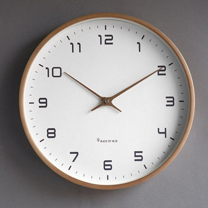 Minimalistische Wanduhr aus Holz – Skandinavisch Inspiriertes Wohnaccessoire