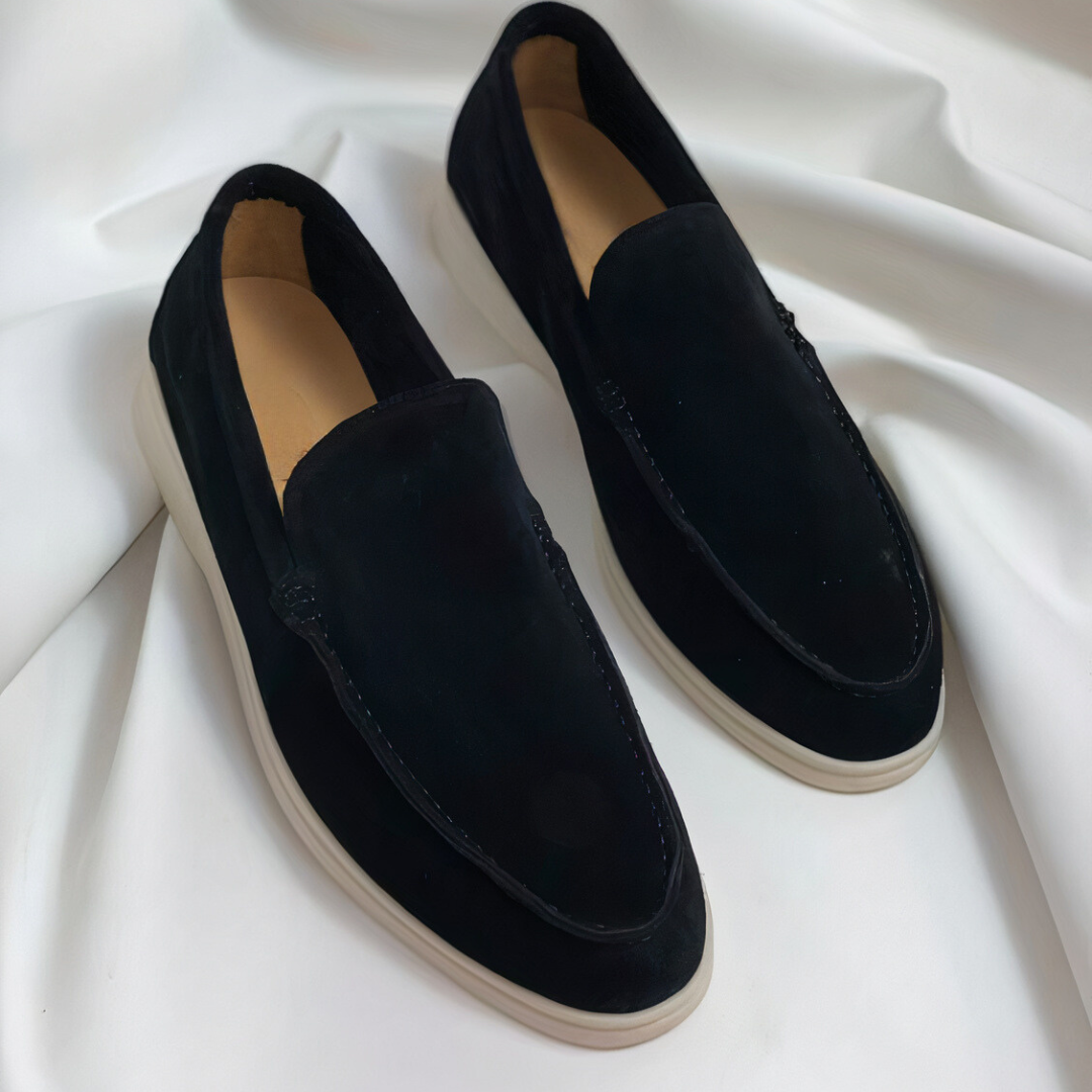 Variant image for Herren Slipper Schwarz Größe 42 Leder - Elegante Schlupfschuhe für Komfort und Stil-11