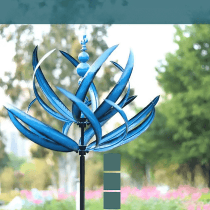 Harlow Wind-Powered Kinetic Garden Sculpture – Elegant Metal Wind Spinner