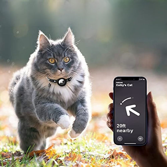 GPS tracker collar for cats – Reflective design with quick release for secure night tracking