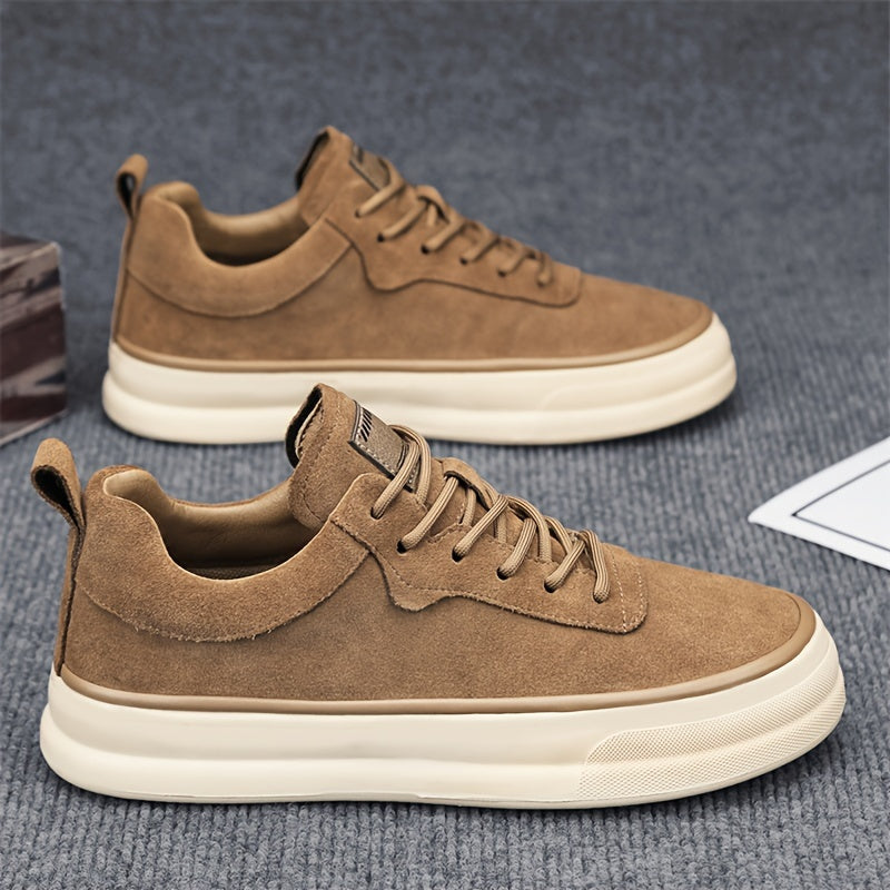 Herren Sneakers Wildleder Atmungsaktiv Bequem Vielseitig Anti-Rutsch-Sohle-3