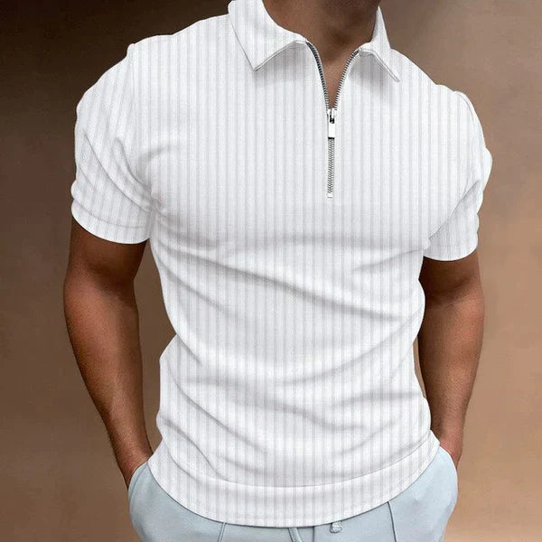 Variant image for Herren Polo Shirt Schwarz Größe M Baumwolle mit Reißverschluss-31