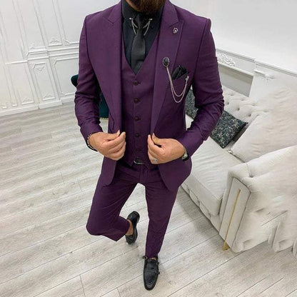 Variant image for Herrenanzug Slim Fit Baumwoll-Polyester-Mischung Vielseitig Elegant-25
