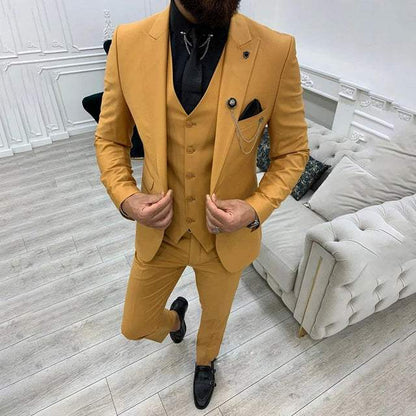 Variant image for Herrenanzug Slim Fit Baumwoll-Polyester-Mischung Vielseitig Elegant-19