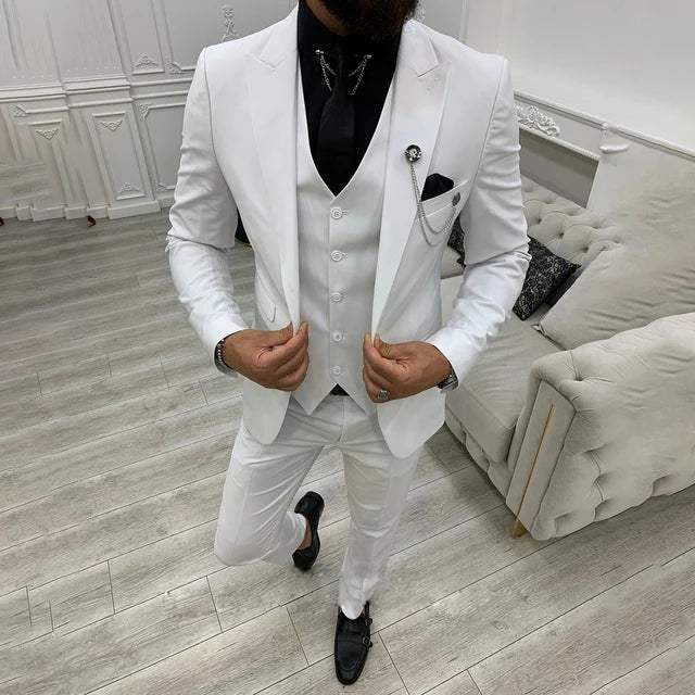 Variant image for Herrenanzug Slim Fit Baumwoll-Polyester-Mischung Vielseitig Elegant-37