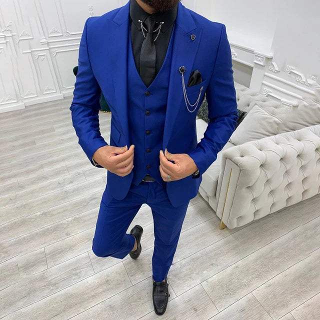 Variant image for Herrenanzug Slim Fit Baumwoll-Polyester-Mischung Vielseitig Elegant-31