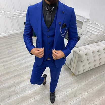 Variant image for Herrenanzug Slim Fit Baumwoll-Polyester-Mischung Vielseitig Elegant-31