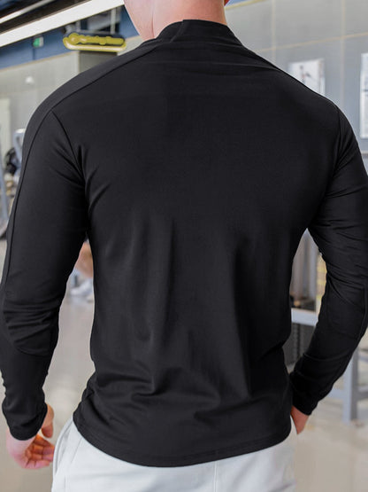 Herren Trainingsjacke Atmungsaktiv Flexibel Polyester Sportjacke-6