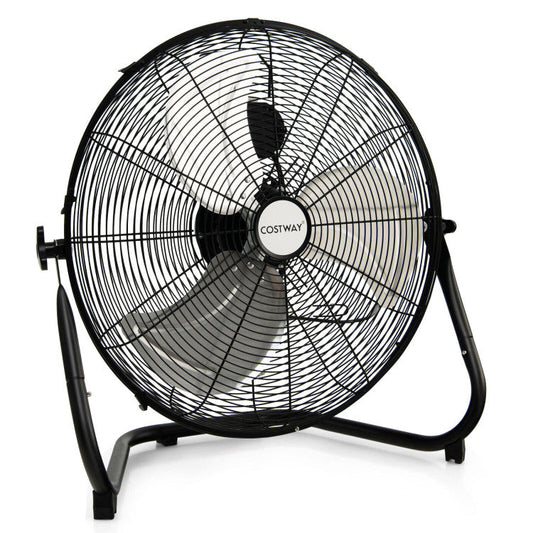 20 Inch High-Velocity Floor Fan with 3 Wind Speeds 0