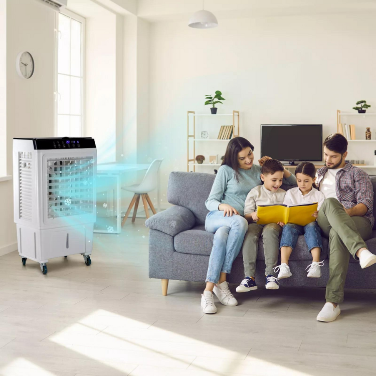 AquaVent | Arrefecedor por evaporação leve e eficiente para interior e exterior