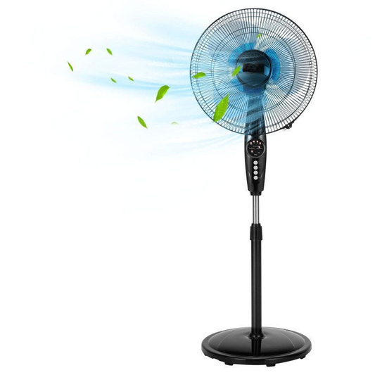 Height-adjustable pedestal fan – 40 cm oscillating floor fan with quiet operation | Individual cooling | For living & work areas