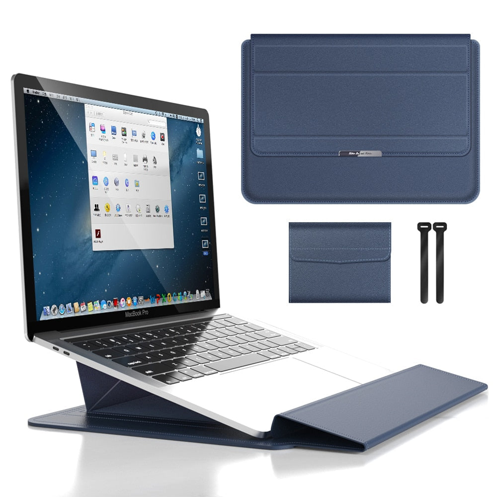 3-in-1-Laptophülle, wasserdicht, stoßfest und mit Zubehöraufbewahrung – elegante MacBook-Hülle für unterwegs und im Büro 2