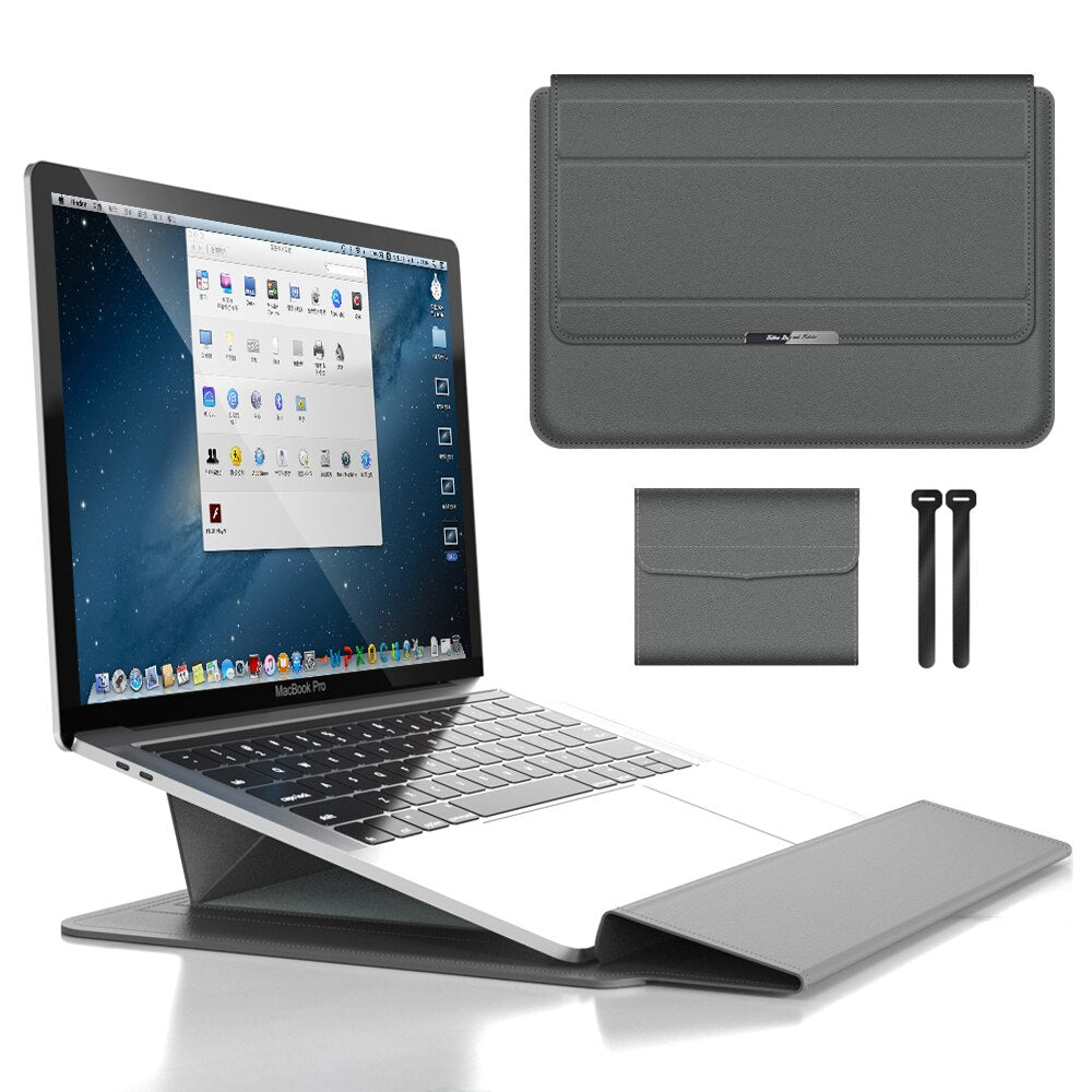 3-in-1-Laptophülle, wasserdicht, stoßfest und mit Zubehöraufbewahrung – elegante MacBook-Hülle für unterwegs und im Büro 4
