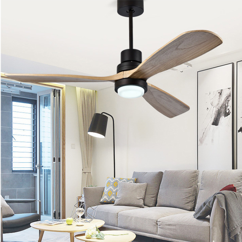 Ventilador de techo con mando a distancia – 132 cm Diseño moderno en níquel cepillado | Confort elegante | Para espacios habitables contemporáneos