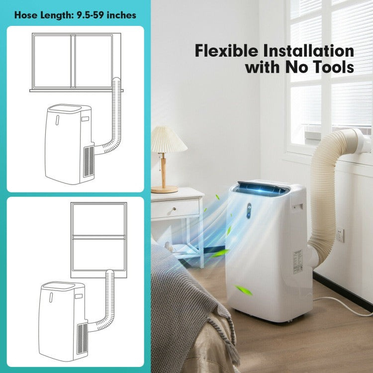 Mobile air conditioner with WiFi – 12000 BTU remote controllable air conditioner with smartphone connectivity for smart living