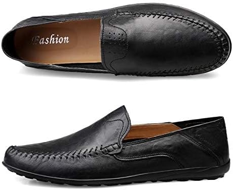 Herren Sommerschuhe Braun Größe 42 Atmungsaktiv Leder Luftige Sommer Schuhe Herren-3