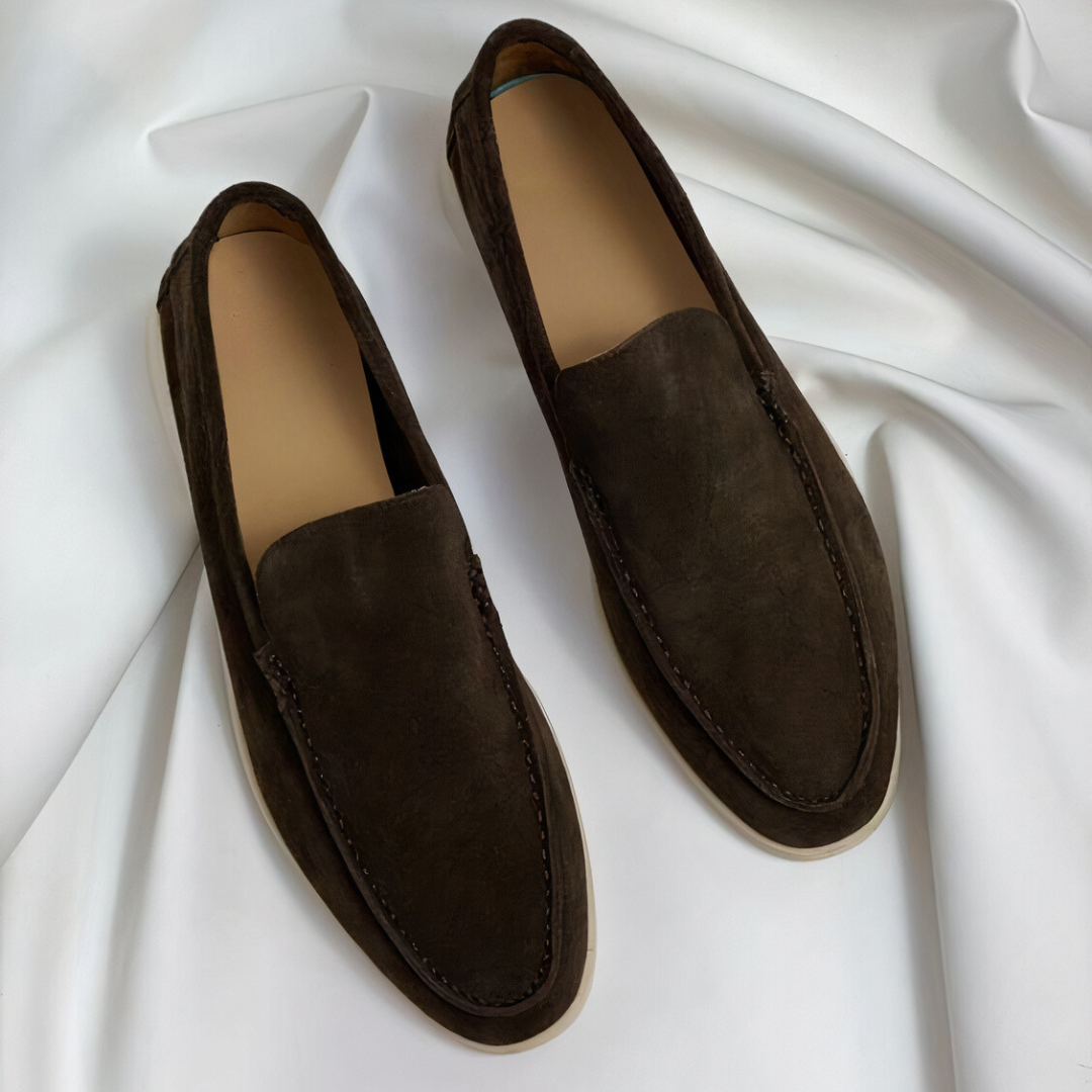 Herren Slipper Schwarz Größe 42 Leder - Elegante Schlupfschuhe für Komfort und Stil-5