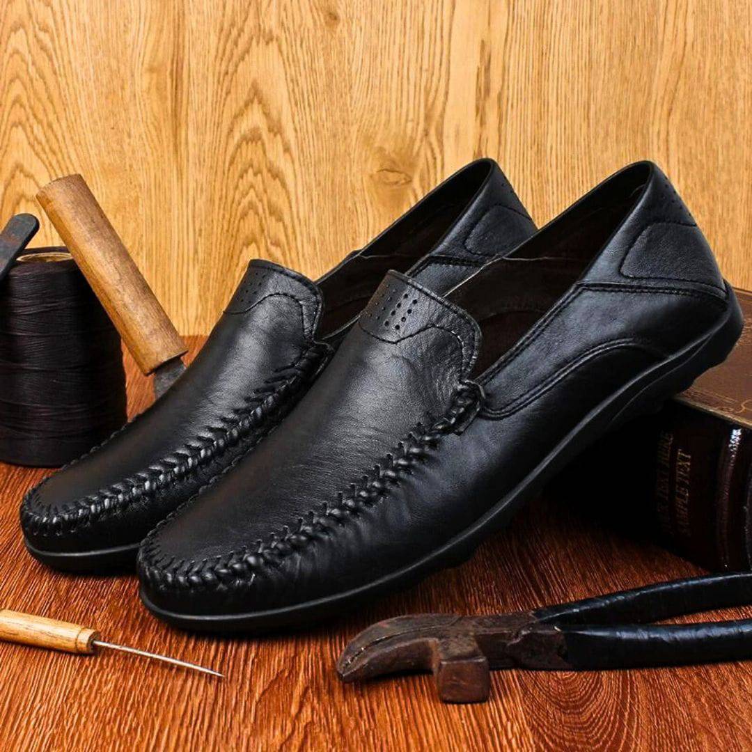 Herren Sommerschuhe Braun Größe 42 Atmungsaktiv Leder Luftige Sommer Schuhe Herren-4