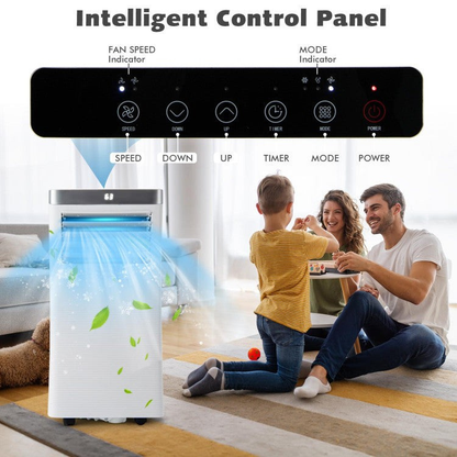 Intelligent 3-in-1 Mobile Air Conditioner – 10000 BTU (ASHRAE) Unit with Remote Control | Compact Climate Control | For Small to Medium Rooms