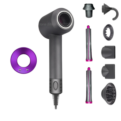 Ion styling device with bladeless design – Lightweight hair dryer for salon quality