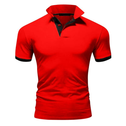 Herren Polo Shirt Schwarz Größe M Polyester-6