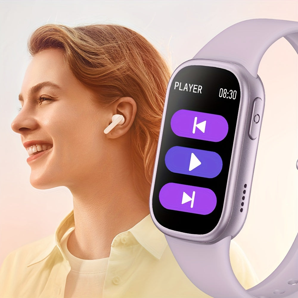 Waterproof smartwatch with 7 days battery life and fast charging function for fitness tracking