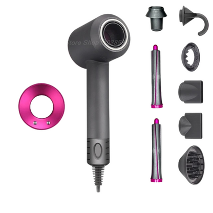 Ion styling device with bladeless design – Lightweight hair dryer for salon quality
