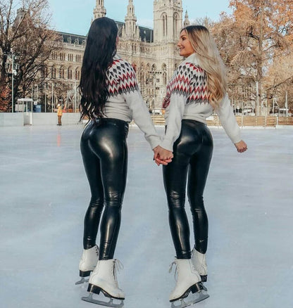 Yoga well-being – Elegant high-waist training tights for highest comfort