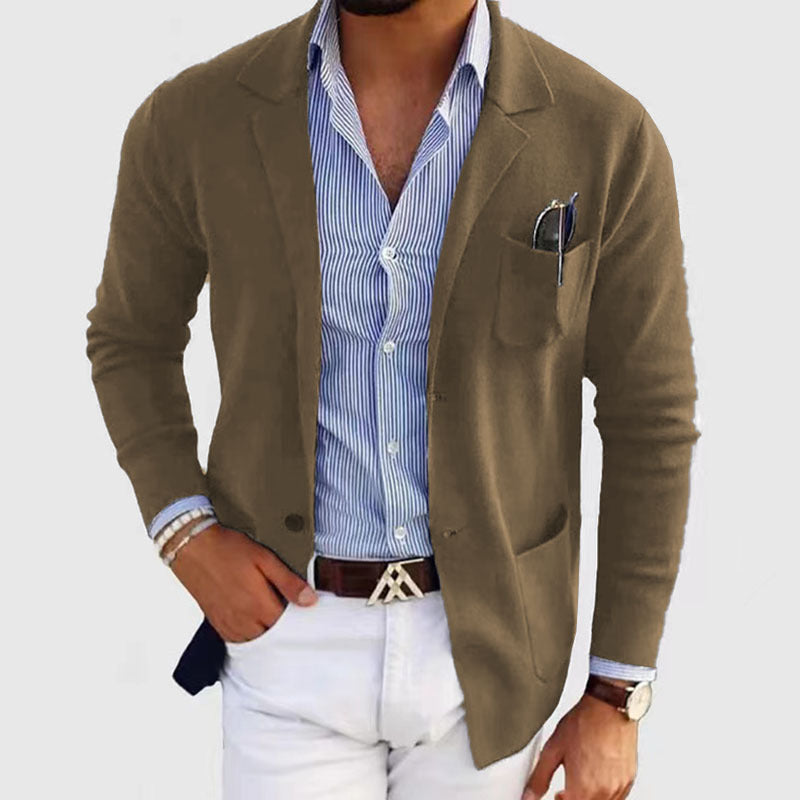 Variant image for Men's Blazer Grey Size L Polyester Casual-6