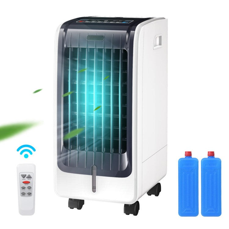 Raffreddatore d'aria portatile 110V – Ventilatore a 3 velocità con funzione timer di 8 ore – Brezza regolabile – Per casa e comfort personale