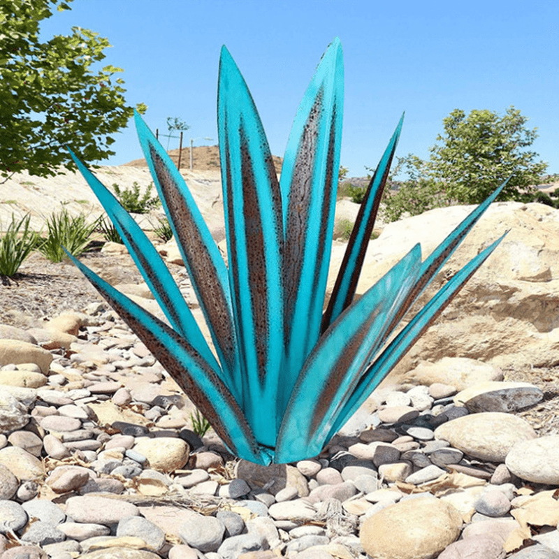 Handmade Waterproof Solar Agave Lamp – Elegant Solar Lighting for the Garden