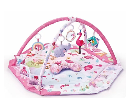 8-in-1 Babyspielteppich mit 6 Abnehmbaren Sensorischen Spielzeugen – Fördert Motorik und Sinne, Waschbar und Weich 10