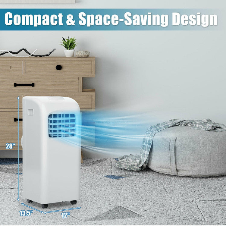 8000 BTU Portable Air Conditioner with Dehumidifier Function 7