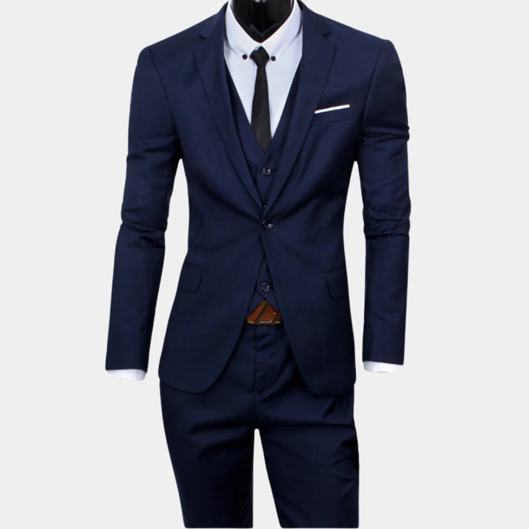 Variant image for Alexander Slim-Fit 3-Piece Men's Suit for Weddings & Formal Events-19