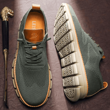 Herren Schuhe Grün Größe 42 Atmungsaktiv Leder-1
