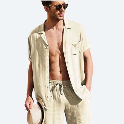 Variant image for Herren Set Grau Größe M Baumwolle – Lässiges Sommer Outfit für Männer-6