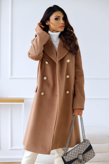 Adelina | Zweireihiger Trenchcoat aus Wolle für den Winterstil 2