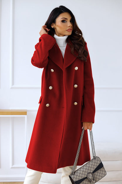 Adelina | Zweireihiger Trenchcoat aus Wolle für den Winterstil 8