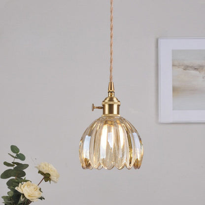 Aeruna | Japanische Glas-Pendelleuchte im Vintage-Stil 8