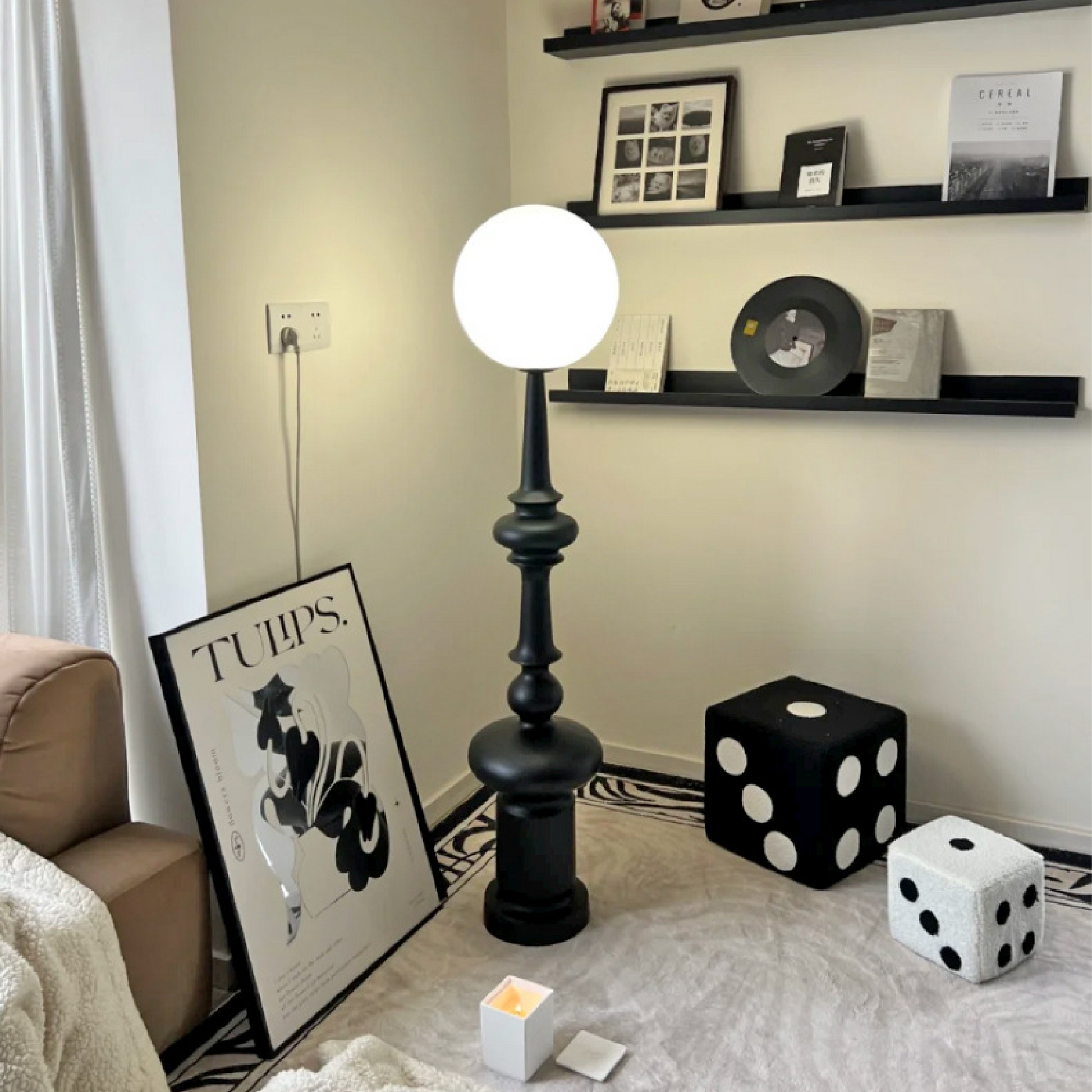 Aestheticor | Moderne schwarze Bauhaus-Stehlampe 4