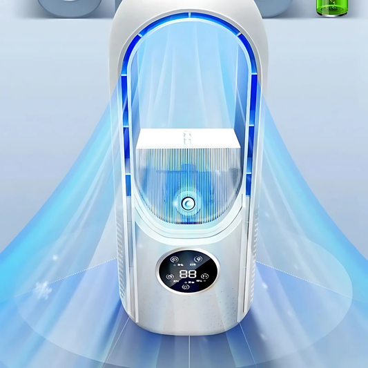 Airevo air cooler | Bladeless USB fan | 6 levels | Quietly & with timer | Humidification 0