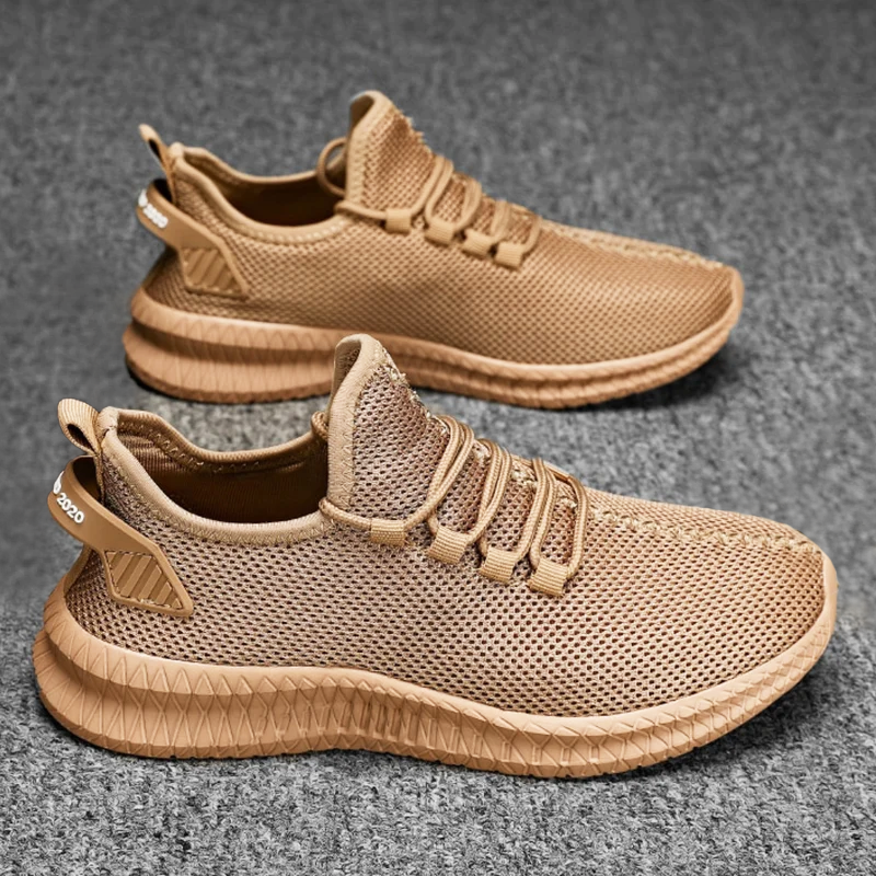 Herren Sneaker Khaki Größe 42 Atmungsaktives Mesh für Komfort und Stil-2