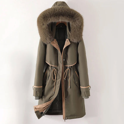 Ashley | Kuschelige gesteppte Winterjacke mit Kapuze für Damen 0