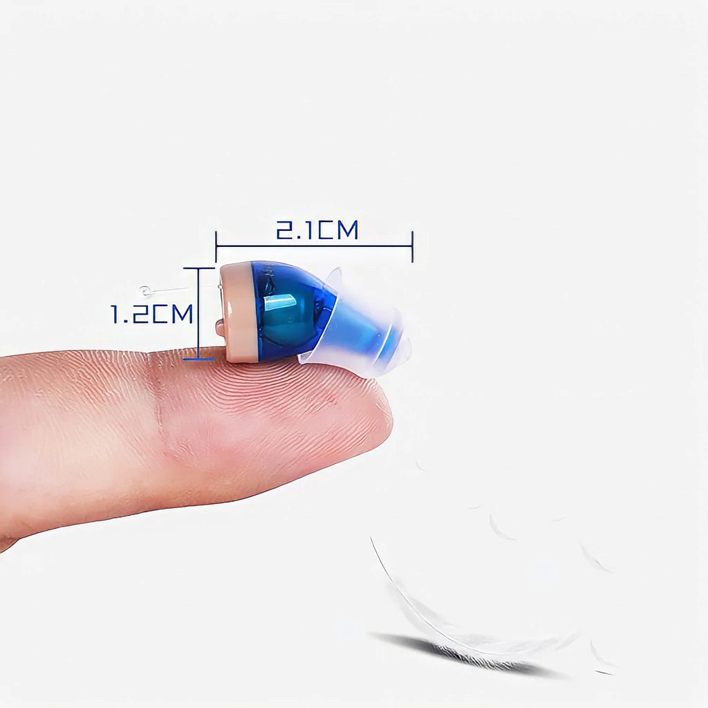 Invisible Rechargeable Hearing Aids with Noise Cancellation – Comfortable and Discreet Design for Mild to Moderate Hearing Loss