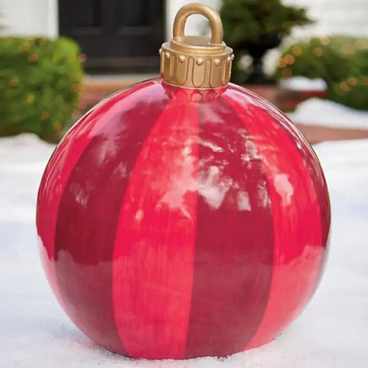Aufblasbare Weihnachtskugel Garten Dekoration PVC 60 cm 0