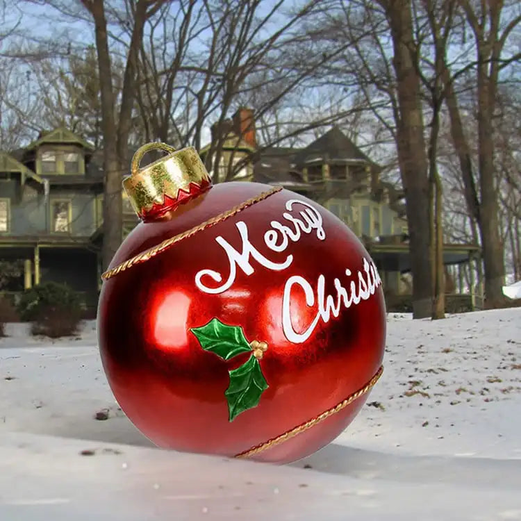 Aufblasbare Weihnachtskugel Garten Dekoration PVC 60 cm 10
